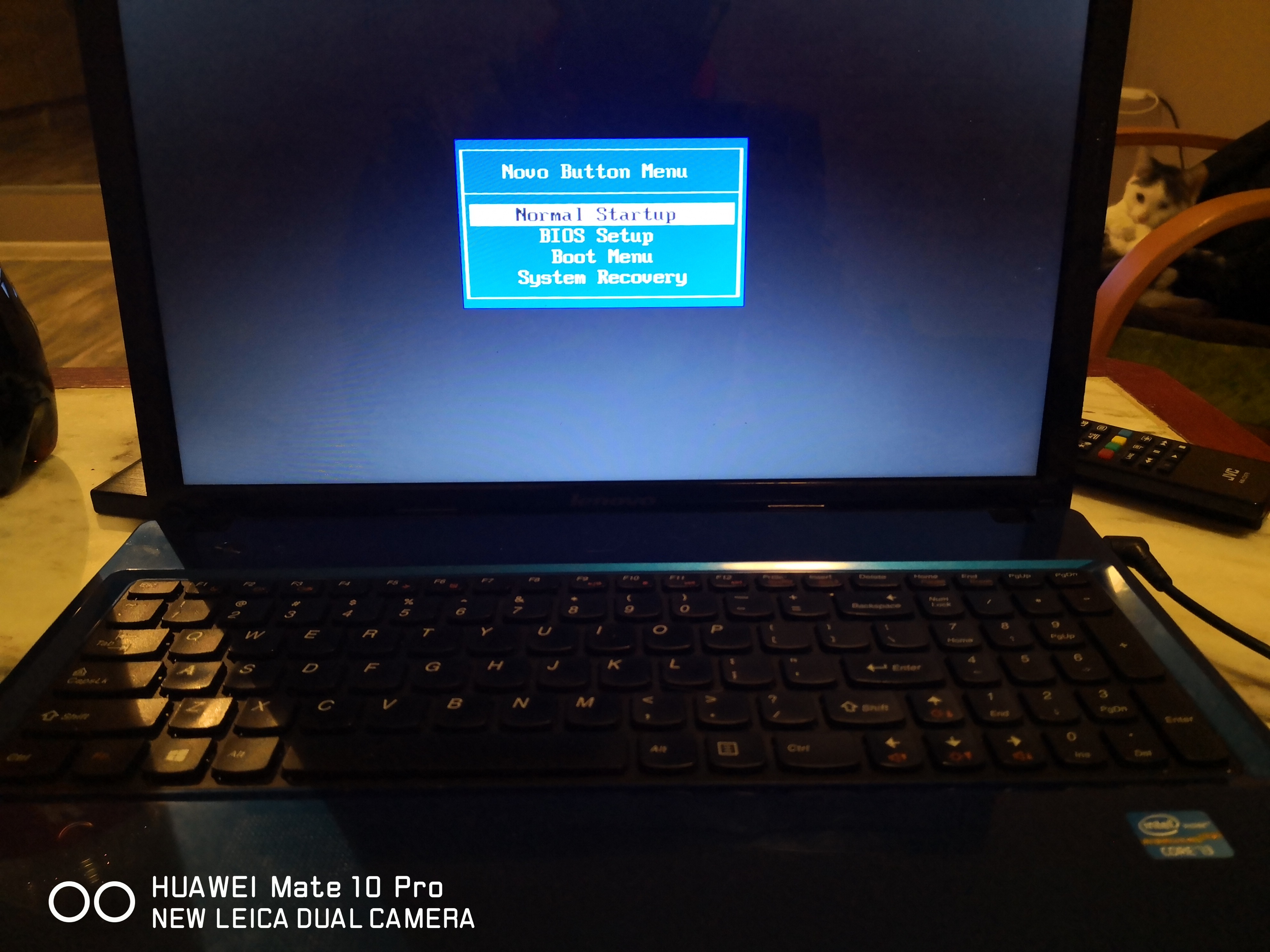 Lenovo Boot Options Menu